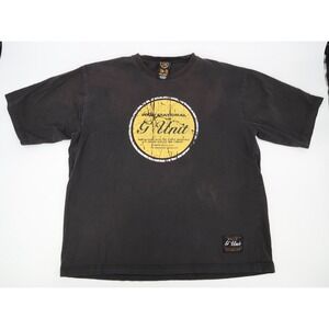 Vintage G-Unit‎ 50 Cent Raw Material Heavyweight Graphic T-Shirt Mens XXL 2XL